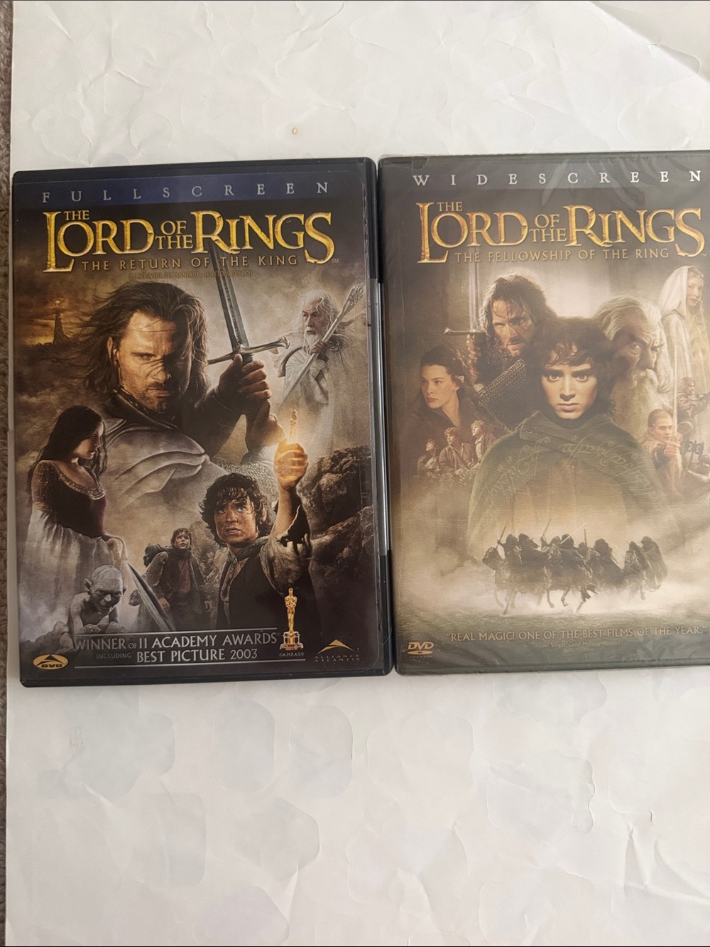 The Lord of the Rings DVD Set - Fellowship & Return of the King